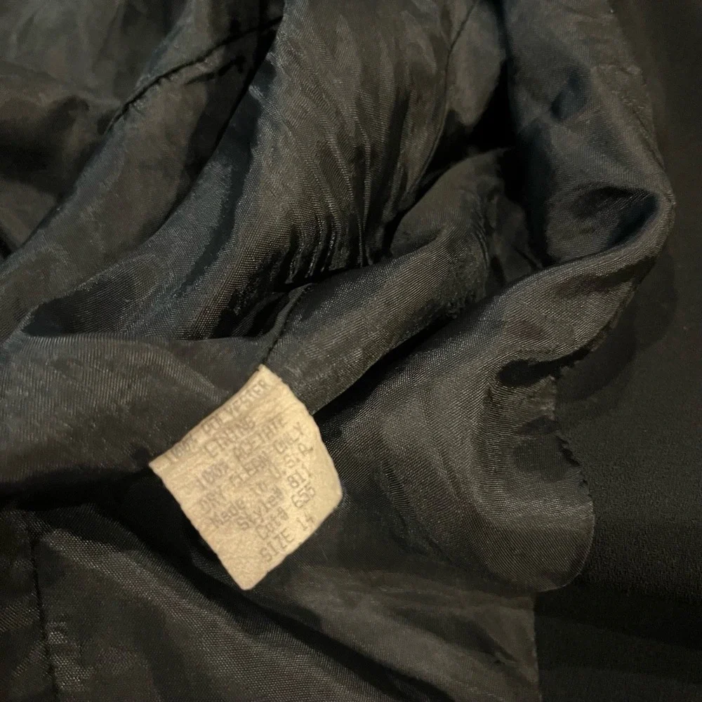 Cache Black Jacket Fringe Trim Single Button Notched Lapel‎ Blazer Western Sz 14